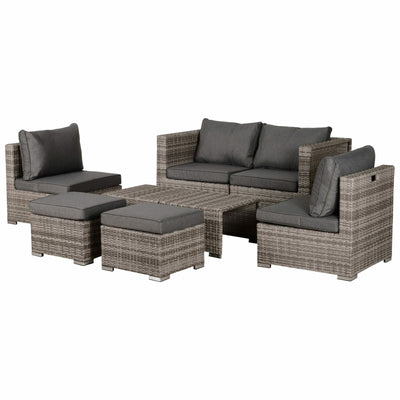 8pc Outdoor Patio Furniture Set All Weather Wicker Rattan Sofa Chair