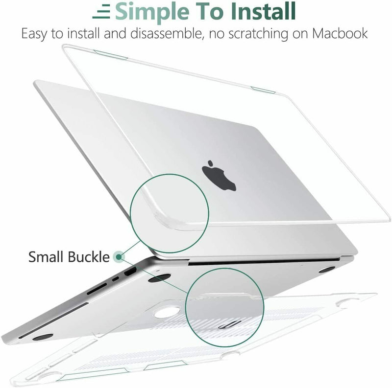 Hard Shell+KB Cover+HD Screen Protector for 2021 MacBook Pro 14" 16" M1 Pro/Max