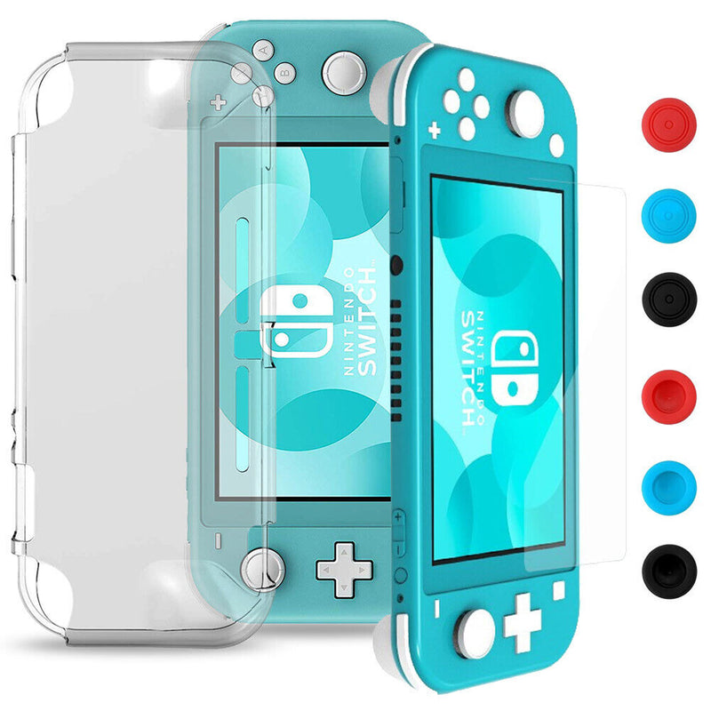 For Nintendo Switch Lite 2019 Soft TPU Case Anti-Scratch Protective Cover+Glass