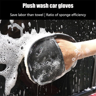 Car Styling Wool Soft Car Washing Gloves Cleaning Brush Automobilw Care Towels