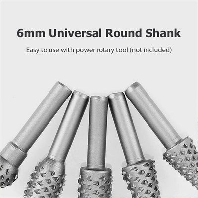 5Pcs Wood Working Cutter Drill Bits Rotary Bits Rasp For Wood Grinding Carving