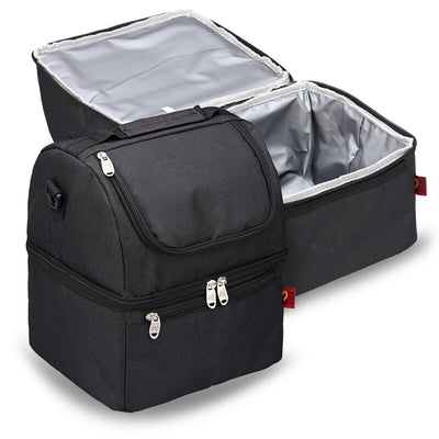 Insulated Leakproof Double Decker Cooler Bag for Trip/ Picnic/ Sports/ Flight