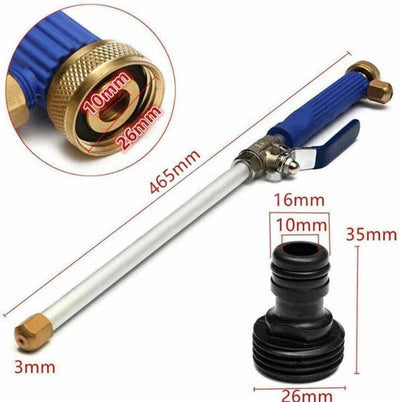 2-In-1 Hydro Jet High Pressure Power Washer Spray Nozzle Gun Water Hose Wand