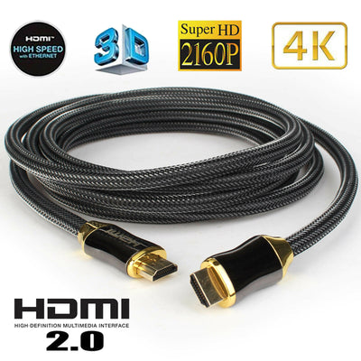 V2.1 8K Premium BRAIDED HDMI Cable Ultra Fast 48Gbps HD UHD Smart HDTV HDR 3D 4K