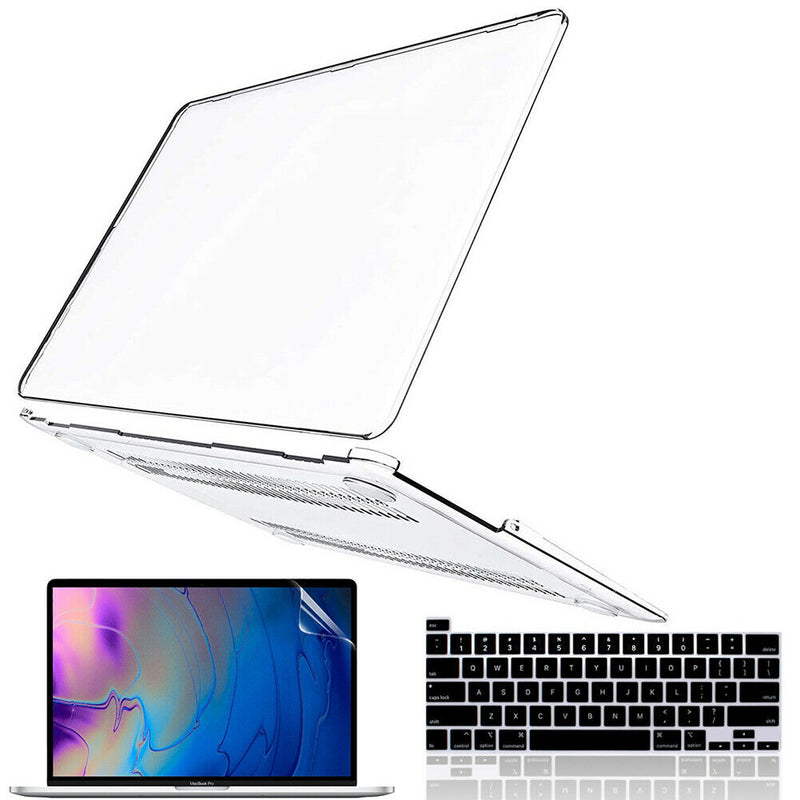 Apple MacBook Pro 15" [A1990 / A1707] Ultra Slim & Clear Hard Case+KB & LCD Film
