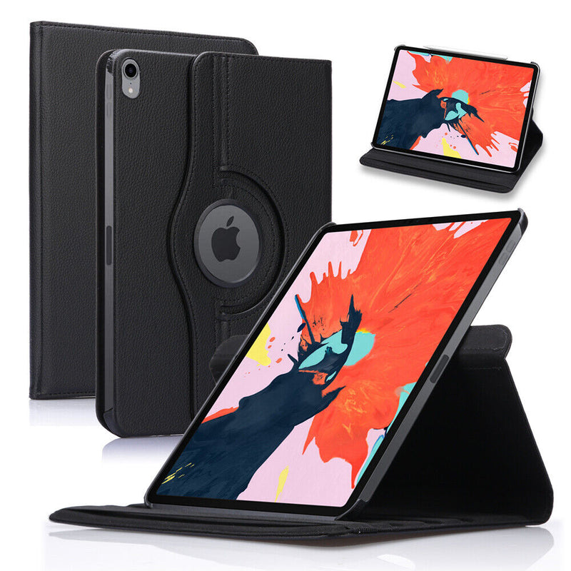 360 Degree Pu Leather Case w/ Corner Protection for iPad Pro 12.9" 11" 2018 2020