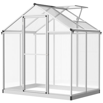 4' L x 6' W Stable Outdoor Walk-In Cold Frame Garden Greenhouse Planter