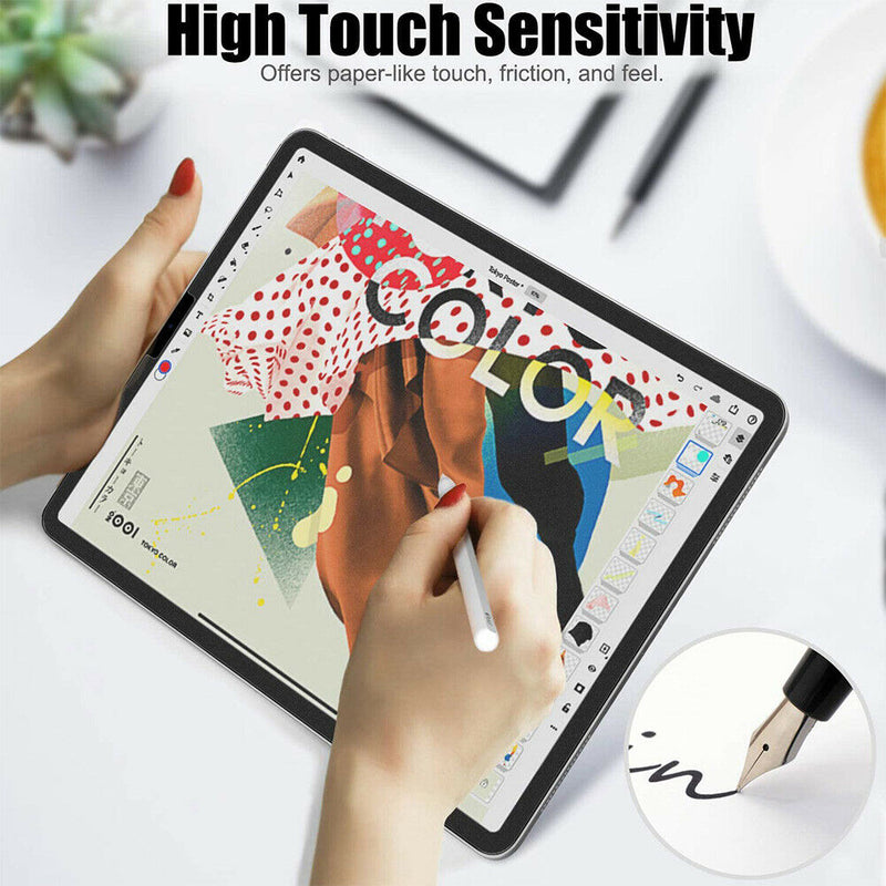 For iPad 7.9 9.7 10.2 10.5 11 12.9 Top Quality PET Film Screen Protector, 3-Pack