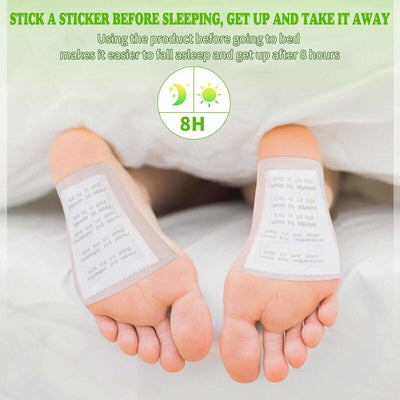 10pcs Foot Detox Patches Pads Toxins Deep Cleansing Herbal Organic Slimming