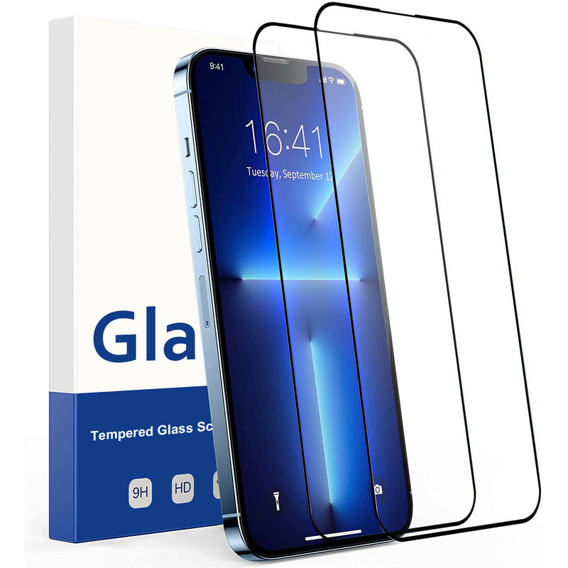 2PACK 3D HD Tempered Glass Film, No Bubbles at The Edges for iPhone 13 Pro 6.1"