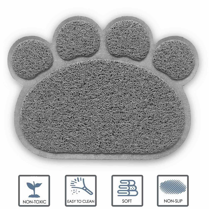 Pet Dog Puppy Cat Feeding Mat Pad Cute PVC Bed Dish Bowl Food Feed Placement