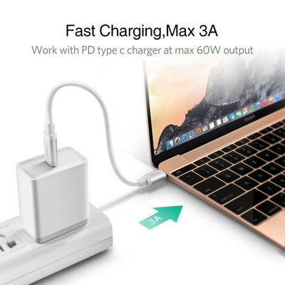 USB C to USB C 60W Charging & Sync Cable for Galaxy S20+, Note10, iPad Pro 2020