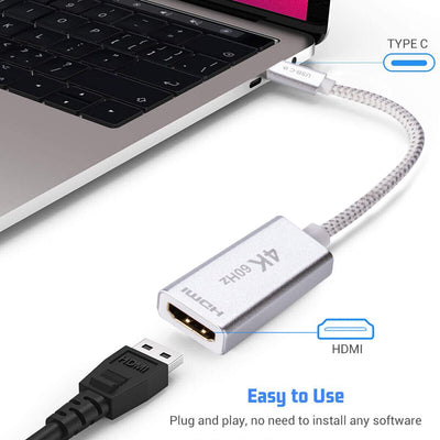 USB-C to HDMI Adapter M/F (Thunderbolt 3 Compatible) for MacBook Pro/Air M1 2020