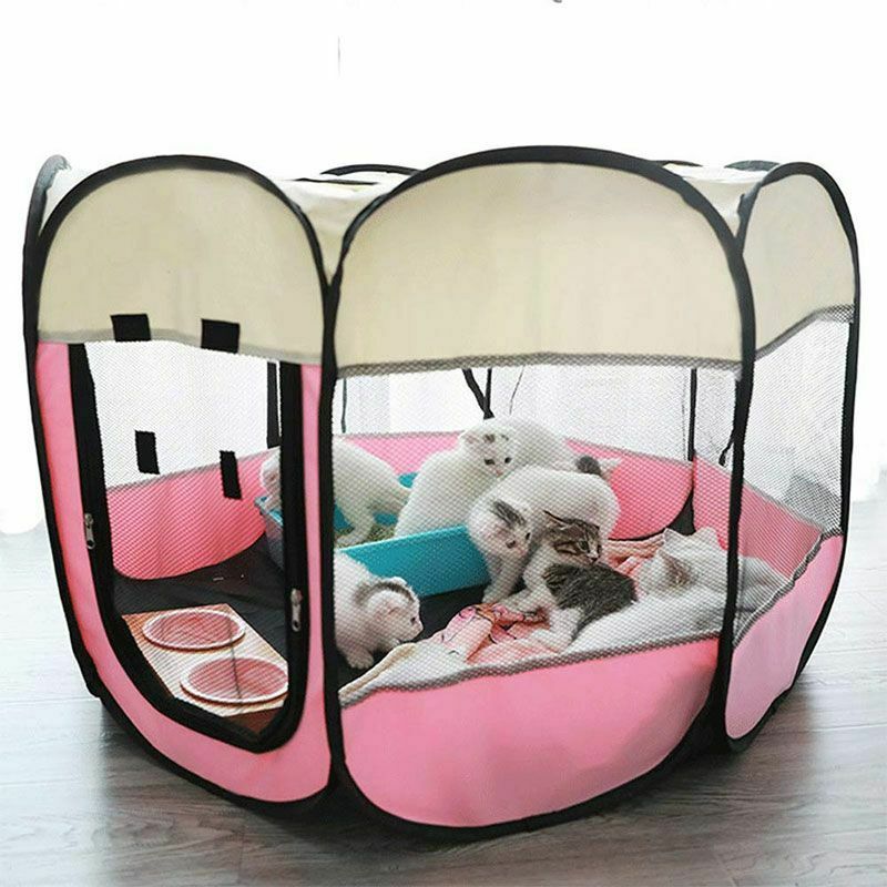 Dog Tent Portable House Breathable Outdoor Kennel Fence Pet Cats Room Playpen