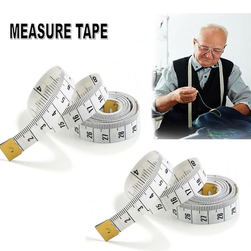 2pcs Body Measure Tape Ruler Sewing cloth Tailor Flexible Measuring Tool CA