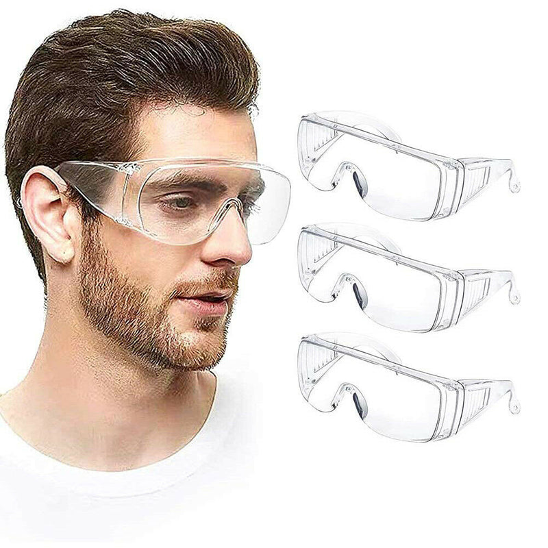 Safety Glasses with Clear Anti Fog, Scratch Resistant, UV Protection, OTG Lenses