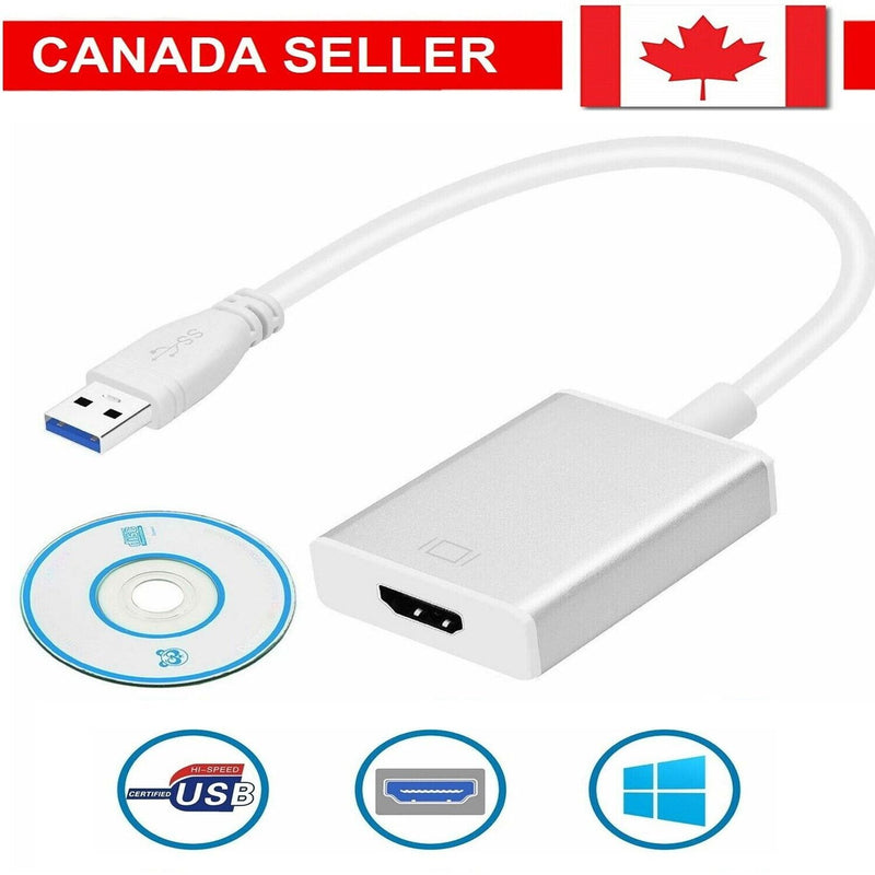 Converter USB 3.0 to HDMI Display Graphic Adapter For Laptop PC HD 1080P