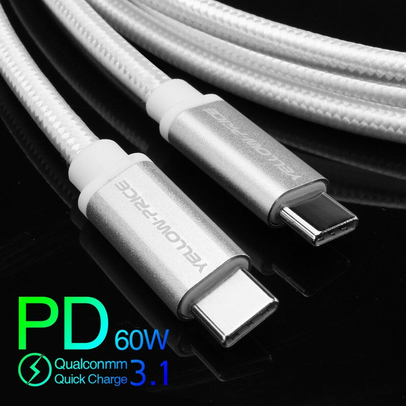 6FT USB C to USB C 3.1 Gen 2 Cable - 10Gbps 60W [Compatible with Thunderbolt 3]