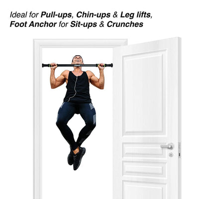 Pull Up Chin up Door Bar Portable For Home Gym Workout Fitness Abs ExerciseCA