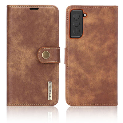 [Card Slot] Luxury Leather Wallet Case & 2xTempered Glass Films for Galaxy S21+