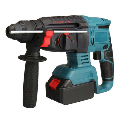 1400 RPM Handle Demolition Hammer Variable Speed 4 Functions Cordless Drill