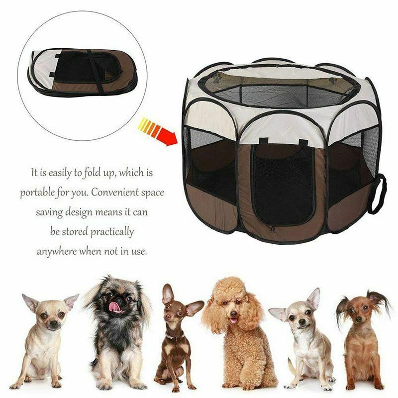 Dog Tent Portable House Breathable Outdoor Kennel Fence Pet Cats Room Playpen