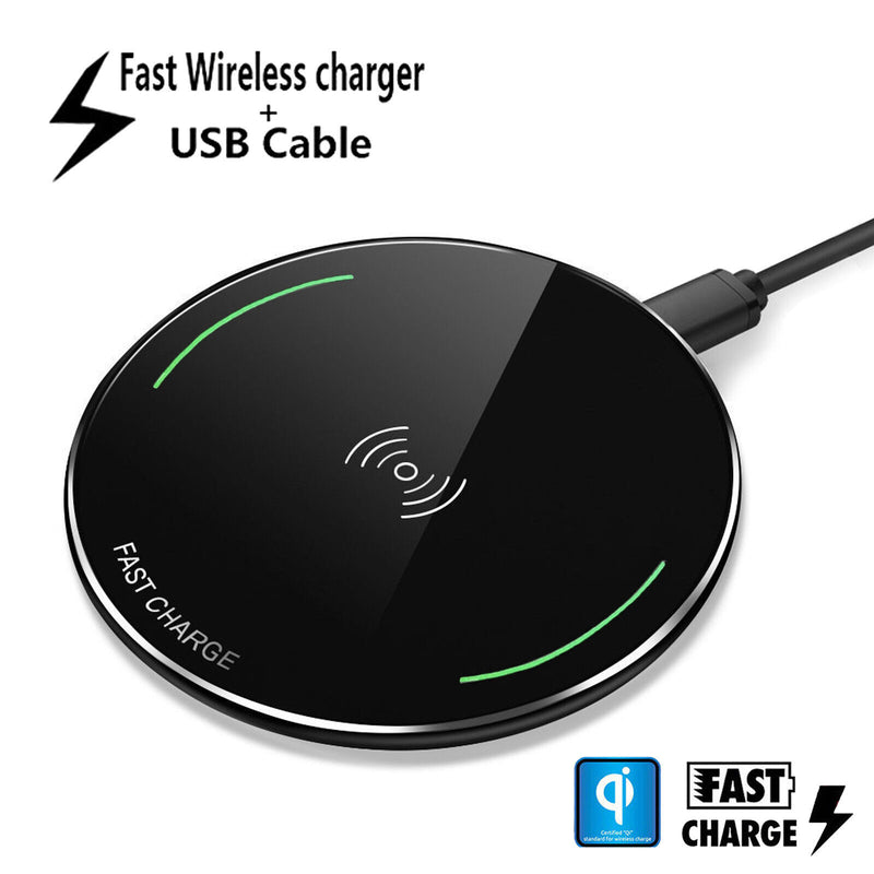 10W Max Fast Safety Qi-Certified Wireless Charger for Samsung Apple Sony HTC LG