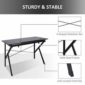 Adjustable Drafting Table Art Craft Hobby Desk Tiltable Tabletop Black