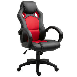 Office Chair Racecar Style Gaming High Back Executive Adjustable Swivel Seat