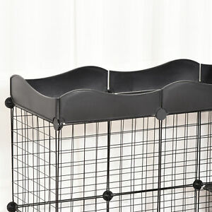 Pet Playpen DIY Small Animal Cage w/ Door Ramp Indoor Outdoor for Cat Pet Mink