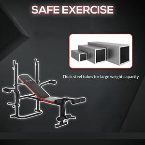 59" Multi-Function Adjustable Weight Training Bench Gym Fitness Lifting Bench