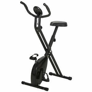 Foldable Exercise Bike Upright Fitness Bike 8-Level Resistance Cardio Workout