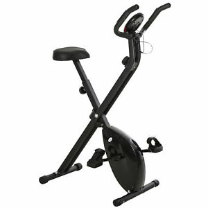 Foldable Exercise Bike Upright Fitness Bike 8-Level Resistance Cardio Workout