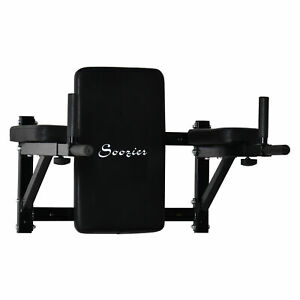 Wall Mounted Dipping Knee Raise Station Triceps Leg Dip Raise Bars Rack