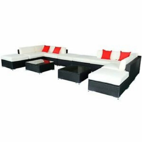 12pcs Rattan Wicker Sectional Sofa Set Patio Outdoor Garden Furniture