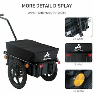 Cargo Trailer Steel Large Bike Bicycle Luggage Cart Carrier Shopping Wheel