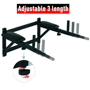 Wall Mounted Dipping Knee Raise Station Triceps Leg Dip Raise Bars Rack