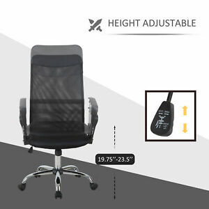 Executive Office Chair High Back Mesh Chair Seat Office Desk Chairs, Black