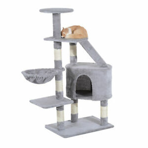 Cat Tree Condo Scratching Post Kitten Climb Furniture Activity Center 49"