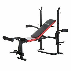 59" Multi-Function Adjustable Weight Training Bench Gym Fitness Lifting Bench