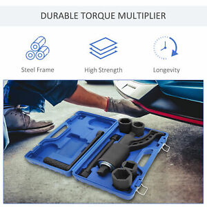 7pc Torque Multiplier Truck Trailer Tool Set Socket Wrench Lug Nut