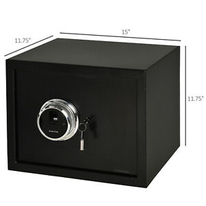 Steel Fingerprint Safe Box with Removable Shelf for Home, Office, 7.1gallon