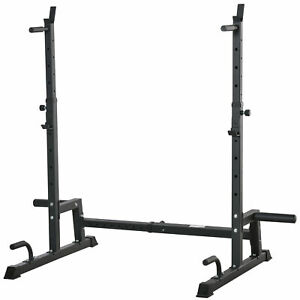 Multi-Function Barbell Squat Rack Stand Adjustable Weight Lifting Bench Press