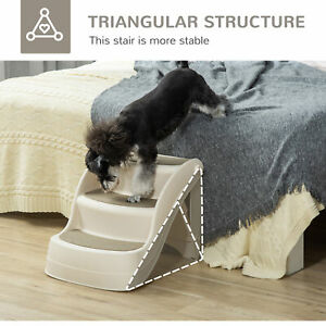 Portable Pet Steps for Dogs Cats with Non-slip Treads for High Bed Sofa