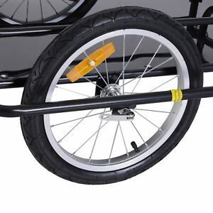 Folding Bicycle Cargo Trailer Luggage Trailer Garden Patio Tool Black