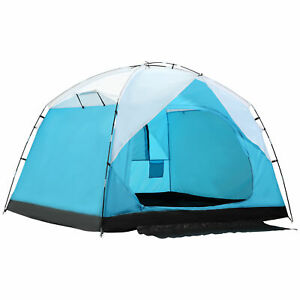 Camping Tent for 4 Person w/ Portable Carry Bag Family Tent for Hiking Travel