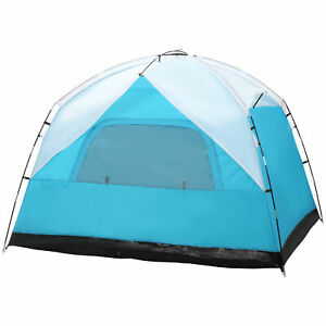 Camping Tent for 4 Person w/ Portable Carry Bag Family Tent for Hiking Travel