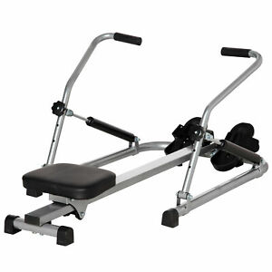 Rowing Machine with 4 Level Resistances and Digital Monitor for Home Gym