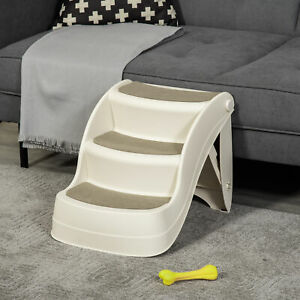 Portable Pet Steps for Dogs Cats with Non-slip Treads for High Bed Sofa