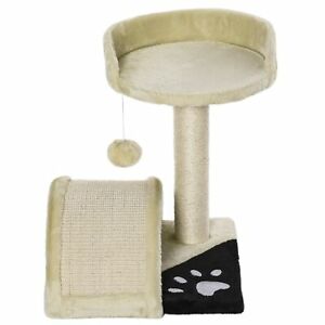 18" Cat Scratching Tree Kitten Towers Activity Center Pet Post Beige